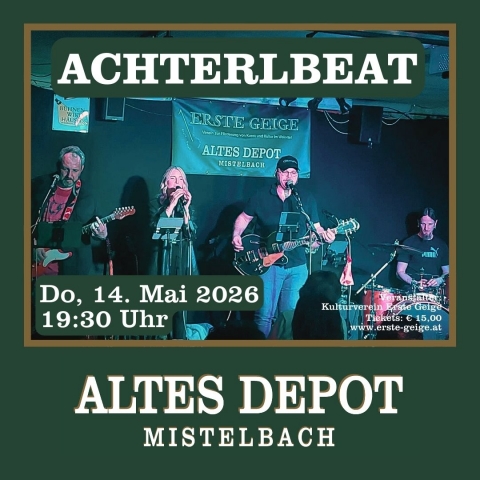 ACHTERLBEAT... Mundart, Austropop, Pop & Rock