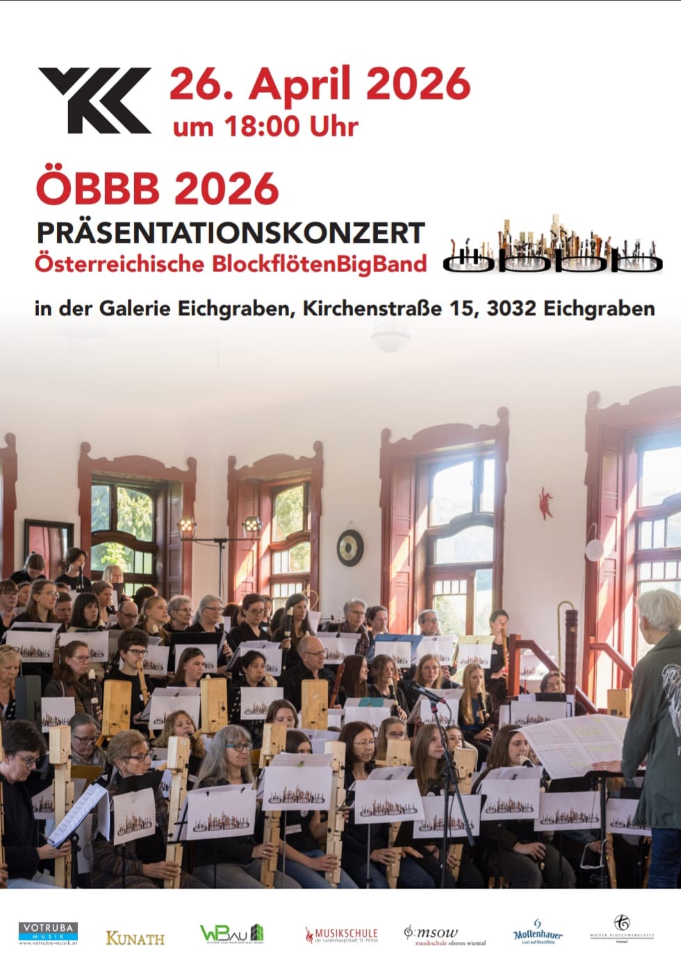 Konzert der Österreichischen Blockflötenbigband - ÖBBB