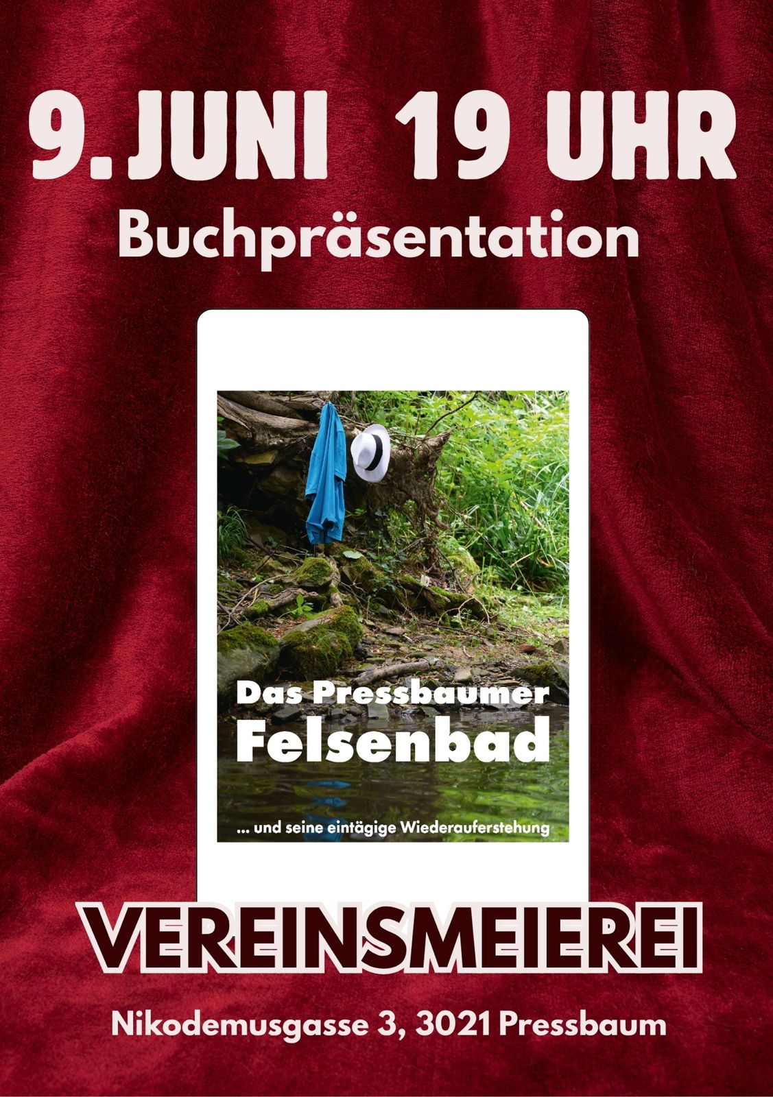 Buchpräsentation: "Das Pressbaumer Felsenbad"