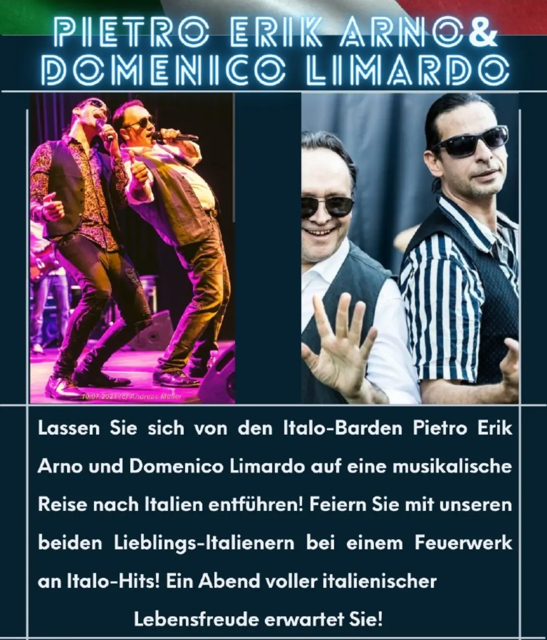 Open Air Konzert mit Pietro Erik Arno & Domenico Limardo