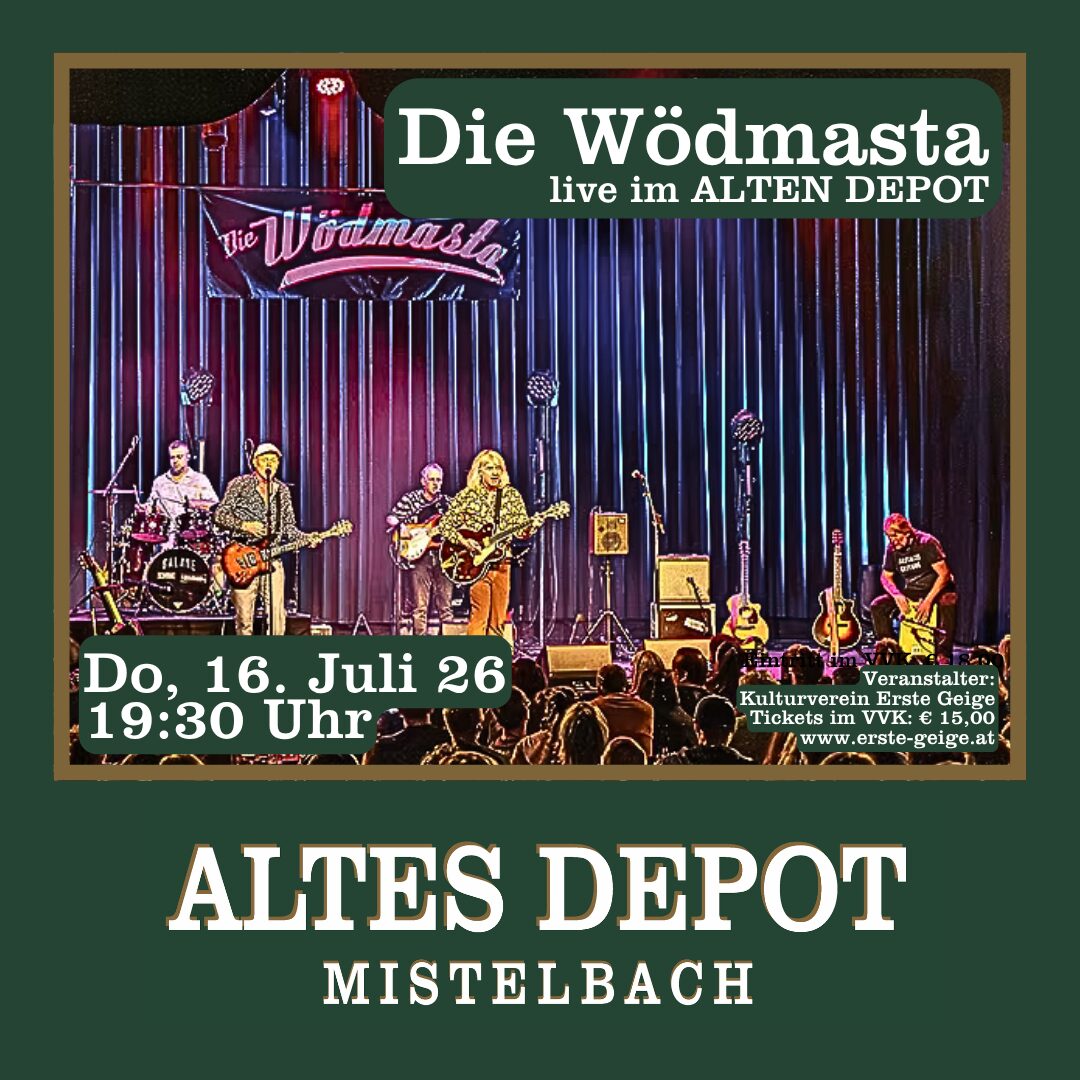 Die Wödmasta - Terrassenkonzert im ALTEN DEPOT