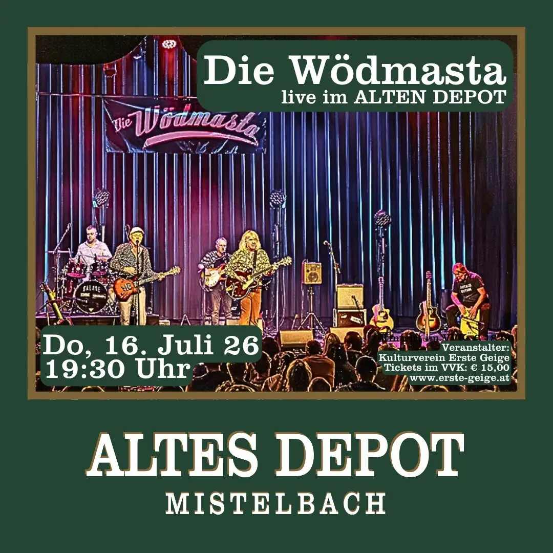 Die Wödmasta - Terrassenkonzert im ALTEN DEPOT
